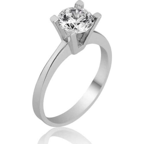 Original silver , Single Stone Ring, Good Quality and Affordable Single Stone ,Rings Types