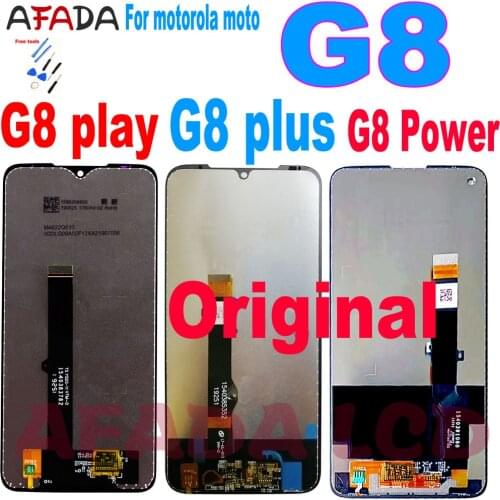 Original For Motorola Moto G8 Play LCD XT2015 Display G8 plus XT2019 Touch Screen Panel Digiziter Assembly G8 Power LITE XT2055