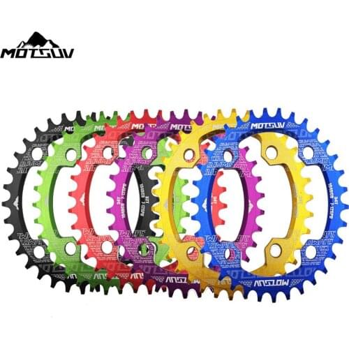 Oval Narrow Wide Chainring MTB Bike 32/34/36/38T MTB Chainring Bicycle Chainwheel Bike Circle Crank Set Single Plate