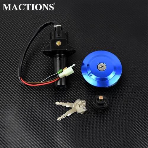 Motorcycle Ignition Switch Fuel Gas Cap Seat Lock Key Set For Yamaha YBR125 2002-2011 2012 2013