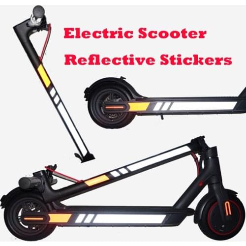 Reflective Stickers For Xiaomi Mijia M365 Electric Scooter M365 M365 Pro Light Tags Paster Night Safety Warning Strip Reflector