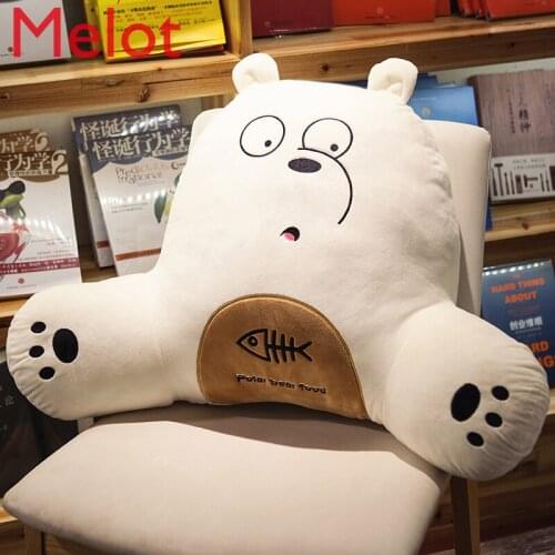 Thick Cute Cartoon Waist Support Cushion Simple and Soft Cheap Luxury Jacquard Velvet Cushion