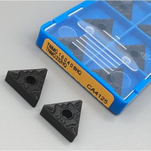 10pcs TNMG160408 HQ CA4125 High quality CNC lathe Cutting blade Cemented carbide turning insert For steel