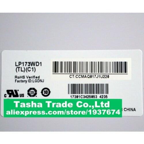 LP173WD1-TLC1 LP173WD1 TLC1 Screen LCD Screen Panel Display 40pin LVDS Original New