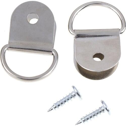 1 Pair Car Rear Trunk Boot Floor Cargo Net Tie Down Hook Ring Loop Hanging Fixing