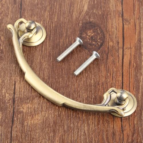 1Pc 94MM European Style Wooden Box Furniture Handle Vintage Cabinet Knobs and Handles Antique Furniture Hardware 121*41mm