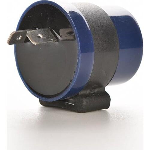 1 Pc DC 6V-12V Input Motorcycle Blue Inbuilt Beeper Flasher Turn Signal LED Blinker 2 Pins Motor Buzzer Flasher Relay Indicator