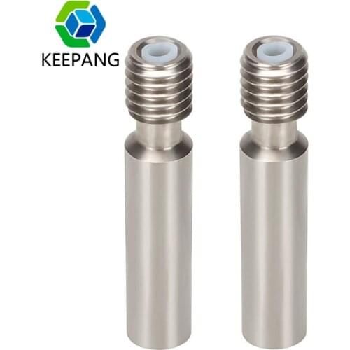 10/5/2pcs MK8 Throat Stainless Steel Feed Throat Built-in PTFE Tube for 3D Printer Parts Heat Break 6*30mm for 1.75mm Filament