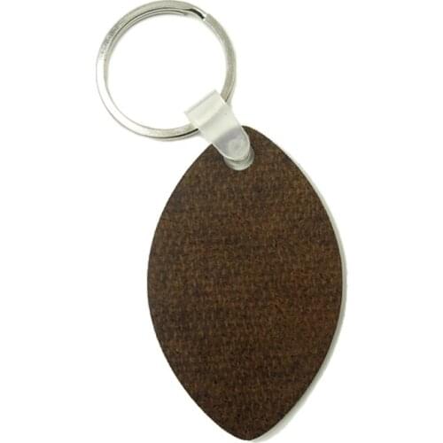 100Pcs/Lot Wholesale Diy Fashion Sublimation Key Chain Wooden Key Rings White Blank MDF For Heat Press