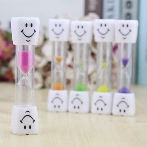 2020 Sand Clock 3 Minutes Smiling Face The Hourglass Decorative Household Items Kids Toothbrush Timer Sand Clock Gifts