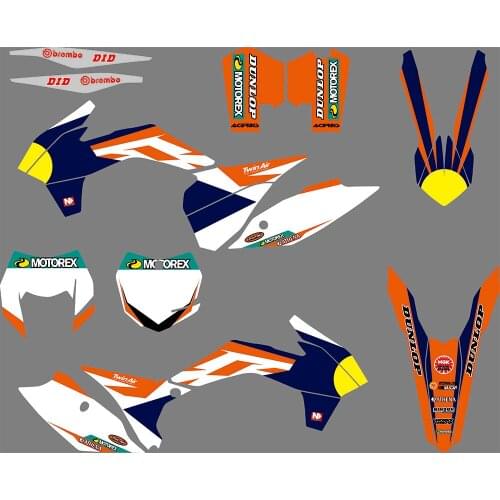 3M 1064 Motorcycle Team Graphic & Backgrounds Decal Sticker Kits for KTM EXC XCW XCF-W 2014 2015 2016