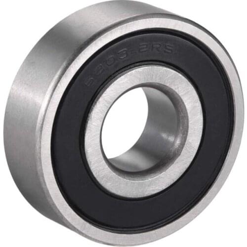 6303RS 6303ZZ Deep Groove Ball Bearing Double Sealed 17mm x 47mm x 14mm Bearing Steel Bearings (Pack of 1)