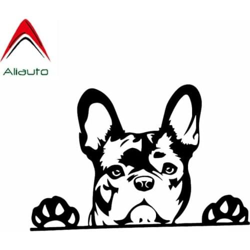 Aliauto Creative Car Sticker Vinyl Paws Up French Bulldog Frenchie Bully Dog Accessories PVC Decal for Rav4 Lada Niva,15cm*10cm