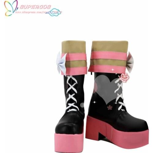 Free Shipping ! Danganronpa Utsugi Kotoko Cosplay Carnaval Shoes Boots Professional Handmade