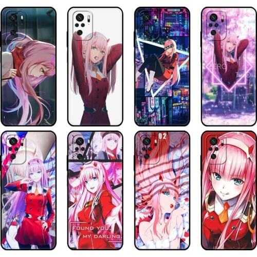Black tpu Case For Xiaomi Redmi 9T Case Redmi Note 9T Note 10 Pro Case Franxx ZERO