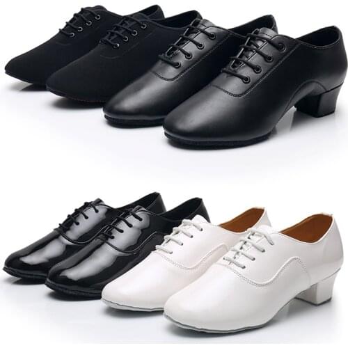 Children Latin dance shoes sports modern dancing shoes women waltz ballroom national dance training shoes men sneakers leather