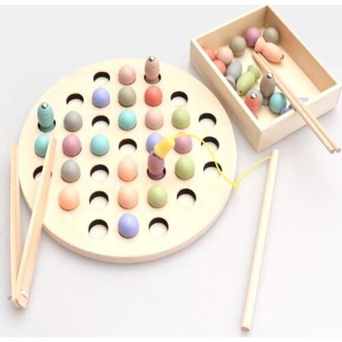 Kids Toys Montessori Wooden Toys Hands Brain Training Clip Beads Puzzle Board Math Game Baby Early Educational Toys For Children