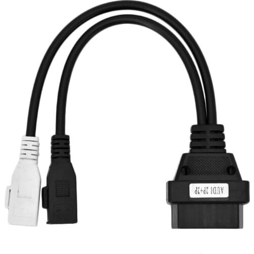 For Audi 2P+2P 2x2 Pin To 16 Pin Diagnostic Cable For AUDI 2 Pin Connector OBD2 OBDII 16pin