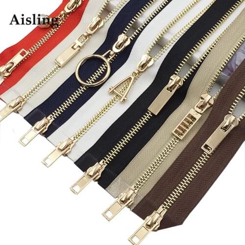 80/100/120cm Double Open End Metal Zipper DIY Double Slider Zipper Jacket Coats Matching Long Zipper D722