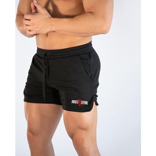 Joggers Shorts Mens Mesh Short Pants Gyms Fitness Bodybuilding Workout Quick Dry Beach Shorts Male Summer Sportswear Bottoms