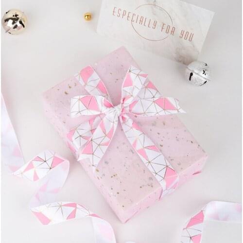 INS Simple Series Ribbon DIY For Romantic Valentines Day Gift Wedding Flower Bouquet Wrapping Hand Made Craft Silk Boow
