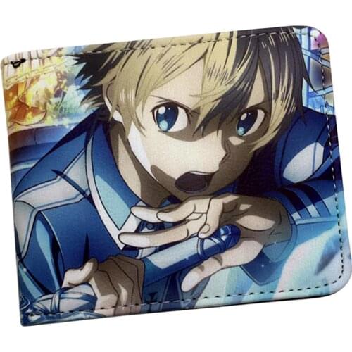 Sword art online wallet Cartoon Style Bi-Fold wallets Card Holder coin purse