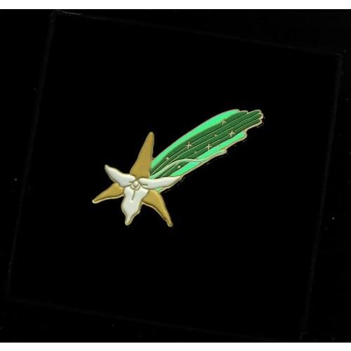 Pins Metal Cartoon Luminous Flowers Brooch Enamel Pin Badge WomenS Brooches On Clothes Badges New Year Gift Jewelry For Women