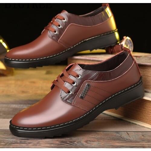 Genuine Leather Shoes Men Business Shoes Men Office Luxury Brand Casual Shoes Man Fashion 2020 Tenis Masculino Adulto Ayakkabi