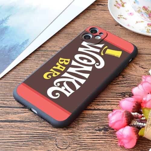 For iPhone Wonka Chocolate Bar Print Soft Matt Apple iPhone Case