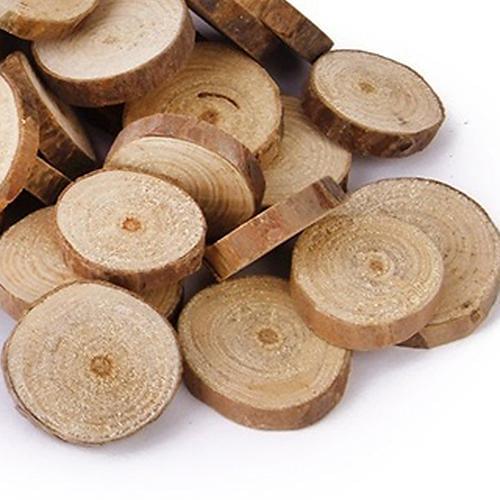 1 Pack Unfinished Pine Natural Round Wood Slices Circles With Tree Bark Log Discs For DIY Crafts Wedding Party Painting Decor