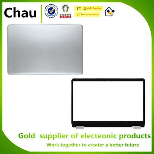 Chau New For Dell Inspiron 15 5584 Silver LCD Lid Back Cover 0GYCJR / LCD Front Bezel Cover