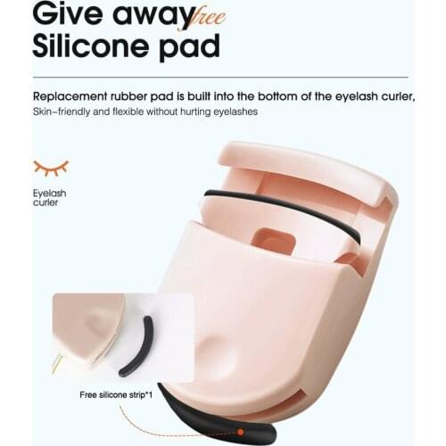 New Portable Curling Eyelash Clip Makeup Tool Simple And Beautiful Arc Design With Soft And Duable Silicone Pad