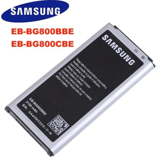 Samsung Original Battery For Samsung Galaxy S5 Mini G800 G800F G800H G800A G800Y G800R EB-BG800BBE EB-BG800CBE 2100mAh with NFC