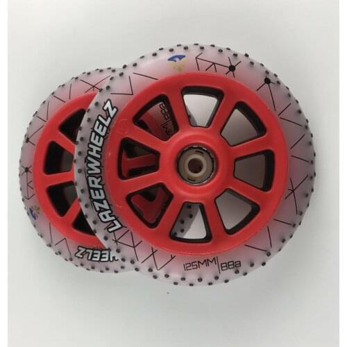 Original Flying Eagle Lazerwheelz 125mm Led Lighting Firestones Speed Skating Wheels 88A Flash Roller 6 PCS/SET Patines Tires