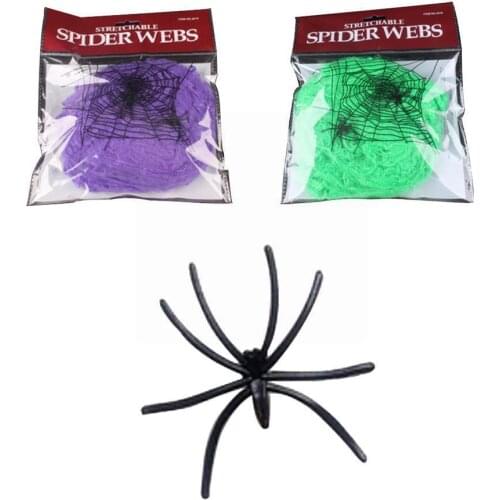 Halloween Spider Web Glowing In The Dark Web 100g White Decoration Halloween Supplies Luminous Party Cobweb Room Decor Q1I3