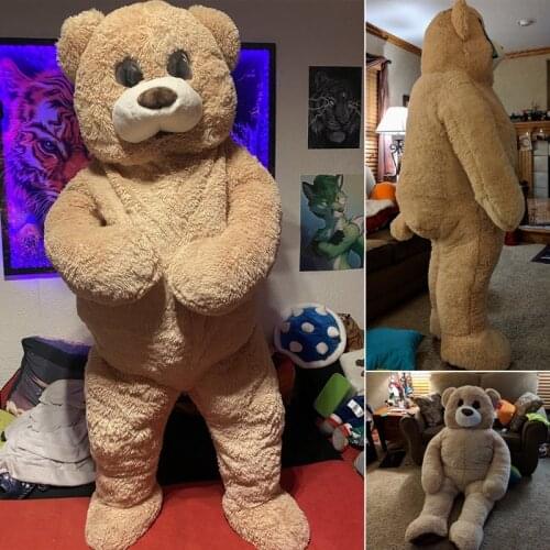 Custom Bear Mascot Costume Dancing Bear Cartoon Doll Suit Costume Bear Plush Cub Bear Funny Bear for Halloween Party
