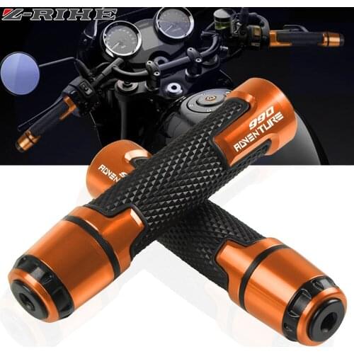 22mm Motorcycle knobs Anti-Skid scooter Handle ends Grips Bar Hand Handlebar For 990 ADVENTURE R 990ADVENTURE 2007-2013 2012
