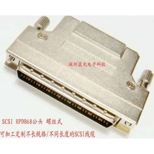 SCSI HPDB68 Welding Wire Iron Shell Screw Type DB Type DB68 Welding Wire Male Connector Plug