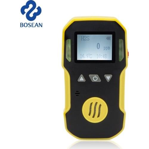 Hydrogen sulfide H2S Gas Detector Gas Leak Detector H2S Monitor with Sound+Light+Shock Alarm Professional Gas Sensor