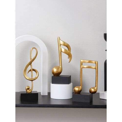 Nordic Music Symbols Decoration for Home Furnishings Wine Cabinet Character Resins Living Room Office Desktop Furnishings