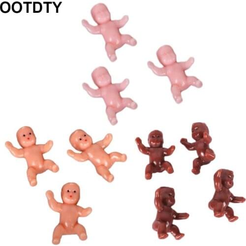 10Pcs/Set Cute Baby Shower Mini Doll Plastic Child Full Moon Gifts Boys Girls Party Supplies Kids Small Toy Accessories
