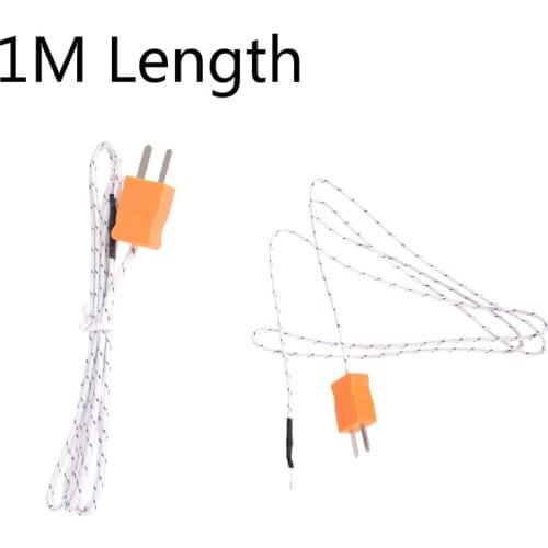 1M K-type TP-01 Wire Temperature Test Thermocouple Sensor Probe Tester Line. Use To TM-902C TES-1310 MD-6801 Length