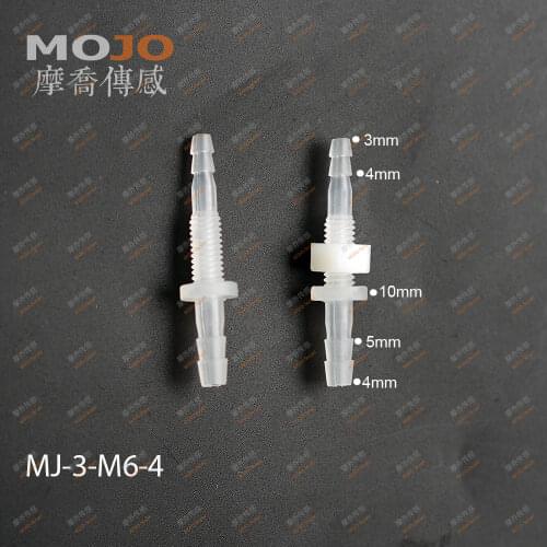 2020 Free shipping!!MJ-3-M6-4 Straight type barbed water hose connectors M6 thread (10pcs/lots)