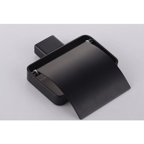 304 stainless steel Bathroom Toilet Paper Holder Wall mounted Black White Roll paper holder