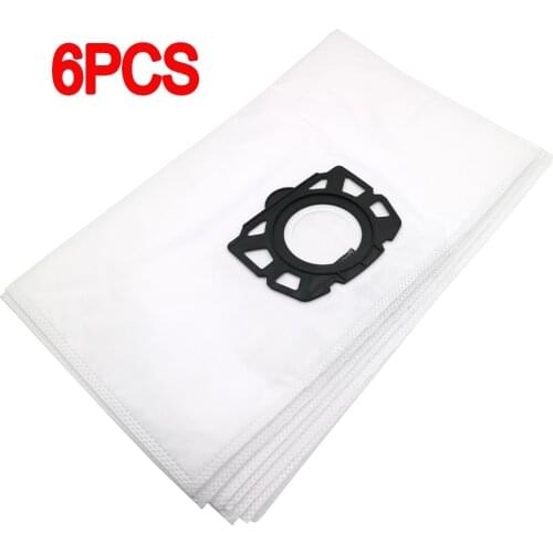 6PCS of filter bags for Karcher MV4 MV5 MV6 WD4 WD5 WD6 for Karcher WD4000 to WD5999 replacement for part#2.863-006.0