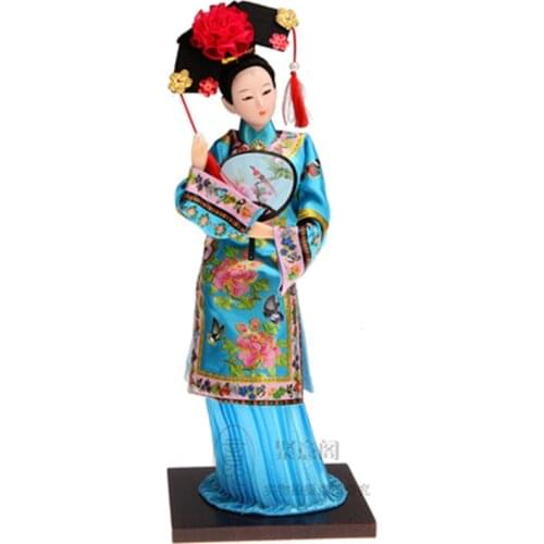 Antique Lovely 12" Chinese style home accessories ornaments craft Ancient Chinse Princess doll with beautiful clothing