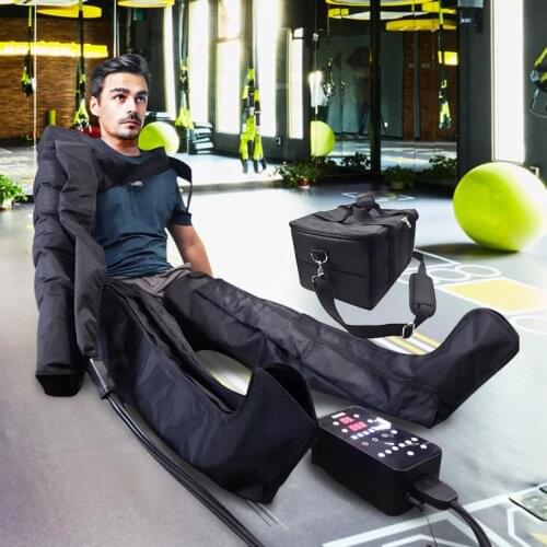VamsLuna Recovery Air Compression Full Package Boot Arm Waist Pump Duffel Sequential Compression Massager System