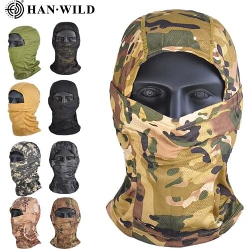 Army Hunting Balaclava Full Face Mask Camouflage Military Tactical CP Scarf Sports Cycling Helmet Liner Cap Skiing Scarf