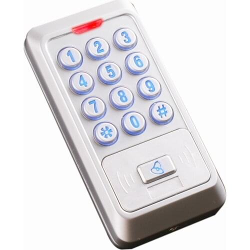 Free ship,13.56M, Metal Keypad IC reader,waterproof and anti-hit, wiegand34 10-digit , suit for outdoor Access sn:KR01,min:1pcs