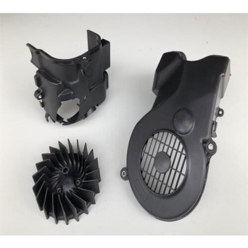 Motorcycle Engine Side Leaf cooling fan cover For HAOJUE Suzuki UZ125cc UZ125 UM125 UZ UM 125 Lindy125R 33G Engine spare parts